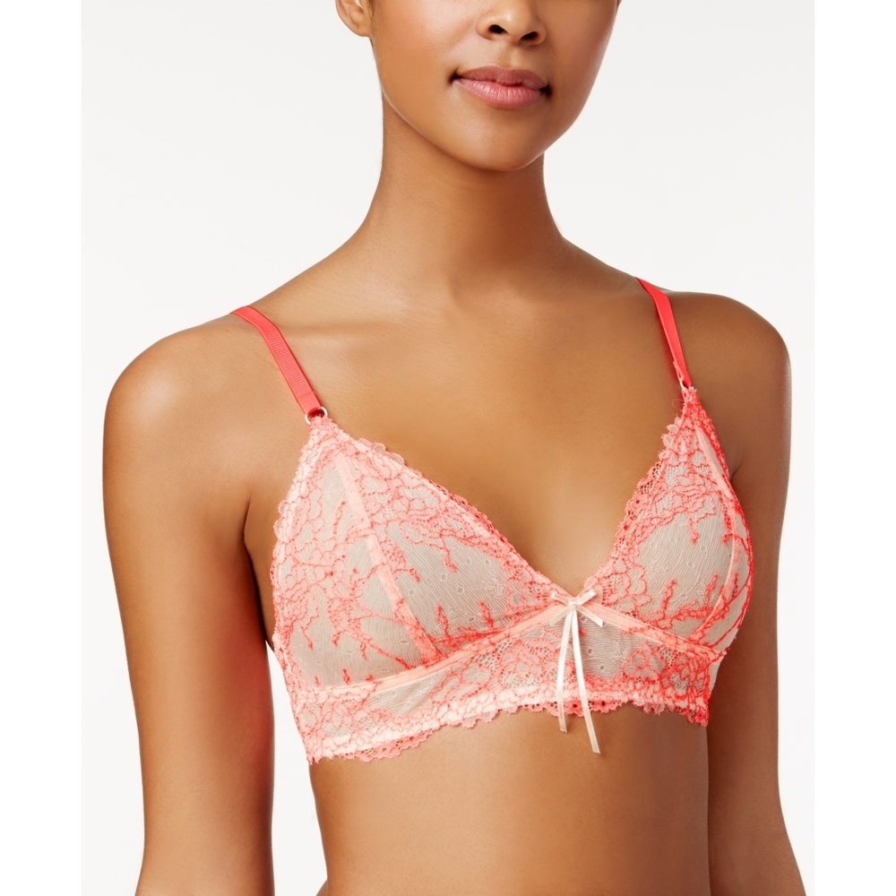 Heidi Klum Womes Intimate Natural French Lace Bra-Small